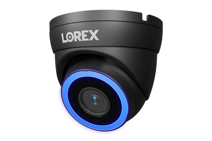 Lorex Connect V7 4K PoE Turret Camera with Color Night IQ+ - White/Black