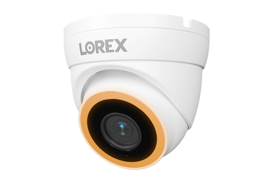 Lorex Connect V7 4K PoE Turret Camera with Color Night IQ+ - White/Black