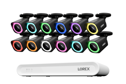 Lorex Connect V Series 4K 16-Channel Wired NVR System with V7 4K PoE Bullet Cameras - 2TB
