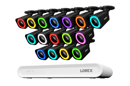Lorex Connect V Series 4K 16-Channel Wired NVR System with V7 4K PoE Bullet Cameras - 2TB