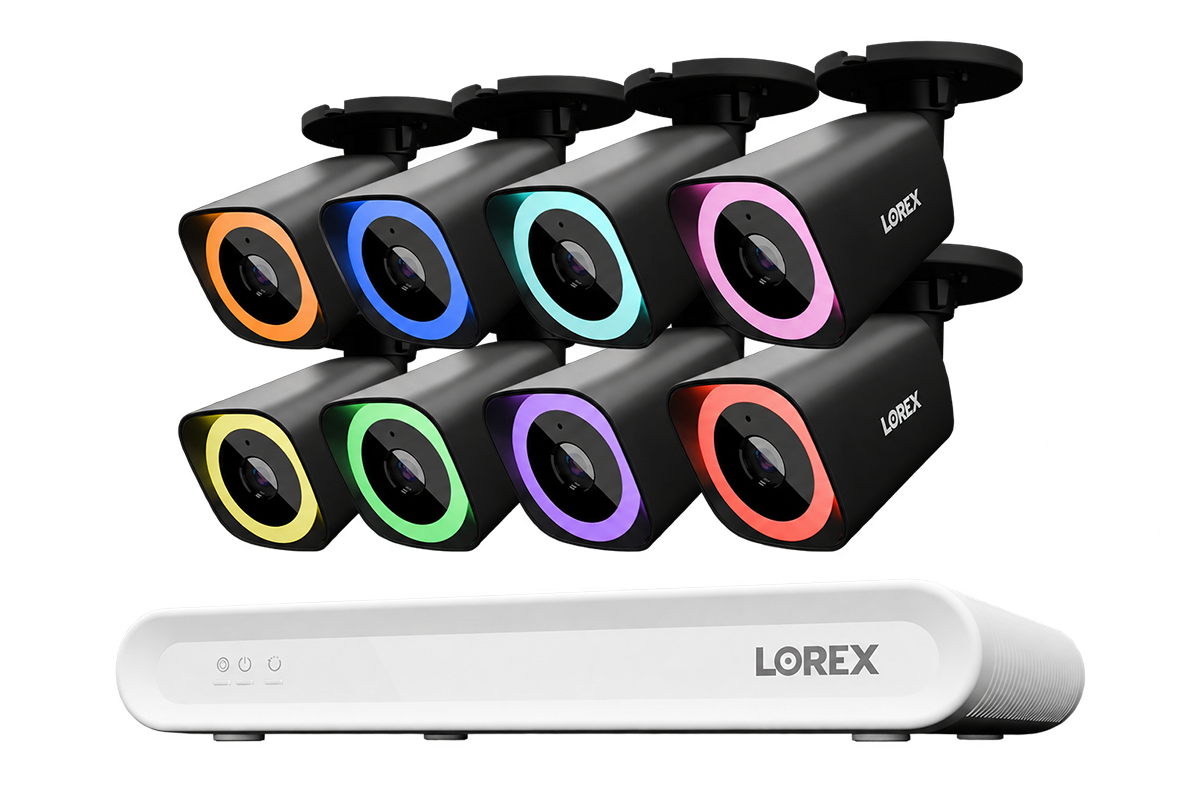Lorex Connect V Series 4K 16-Channel Wired NVR System with V7 4K PoE Bullet Cameras - 2TB