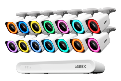 Lorex Connect V Series 4K 16-Channel Wired NVR System with V7 4K PoE Bullet Cameras - 2TB
