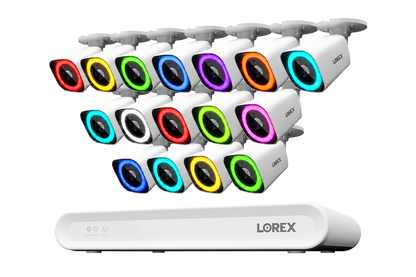 Lorex Connect V Series 4K 16-Channel Wired NVR System with V7 4K PoE Bullet Cameras - 2TB