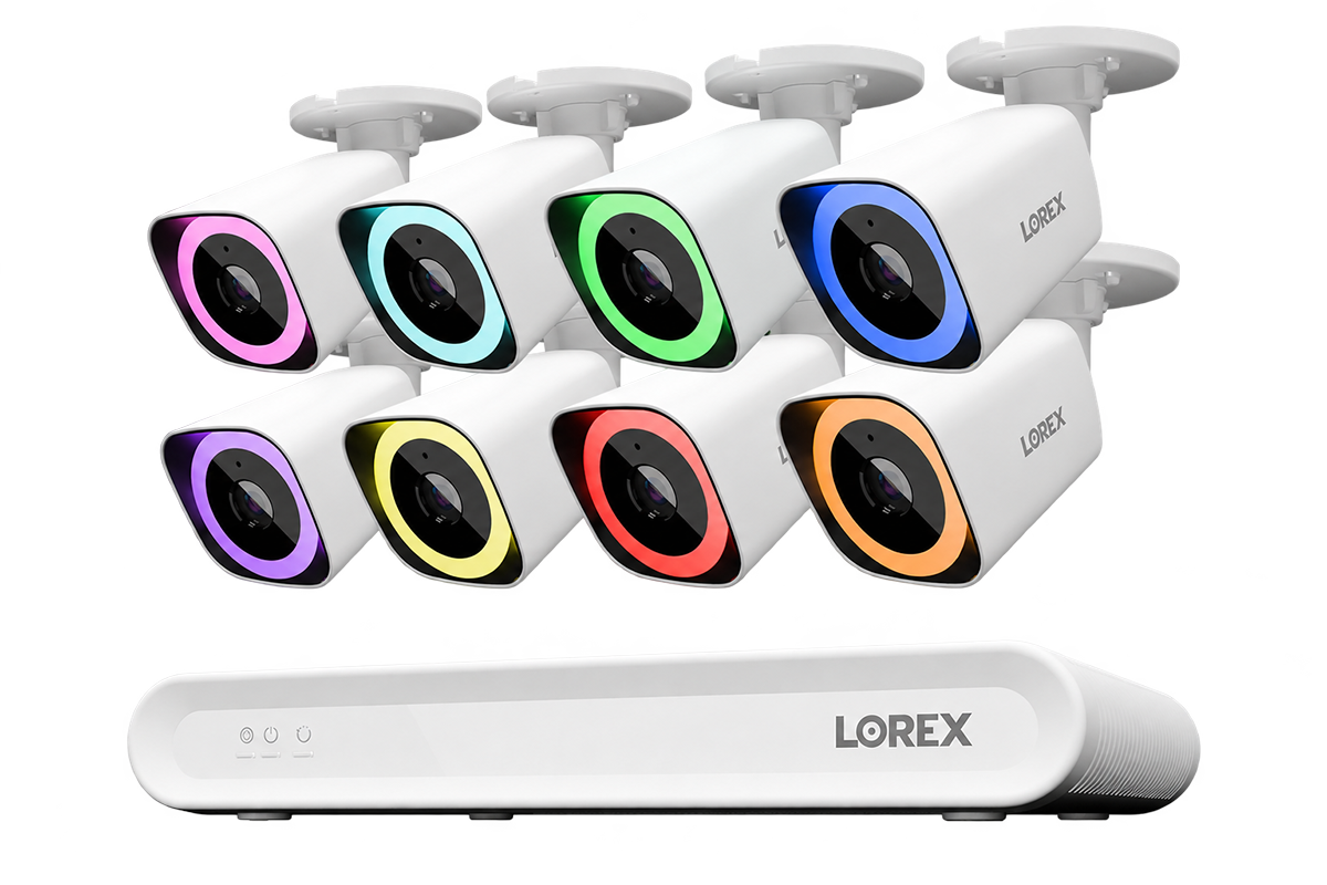 Lorex Connect V Series 4K 16-Channel Wired NVR System with V7 4K PoE Bullet Cameras - 2TB