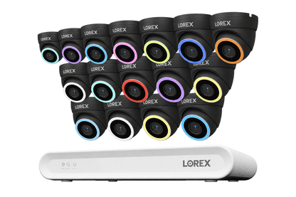 Lorex Connect V Series 4K 16-Channel Wired NVR System with V7 4K PoE Turret Cameras - 2TB