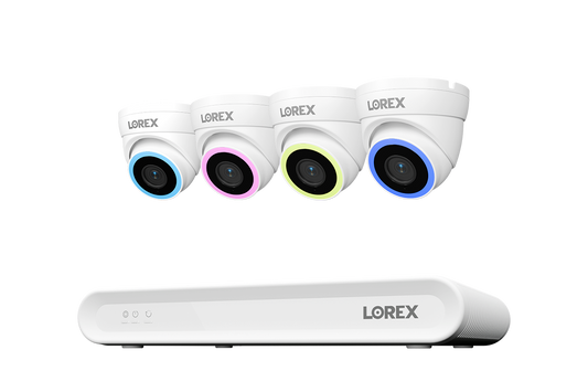 Lorex Connect V Series 4K 16-Channel Wired NVR System with V7 4K PoE Turret Cameras - 2TB