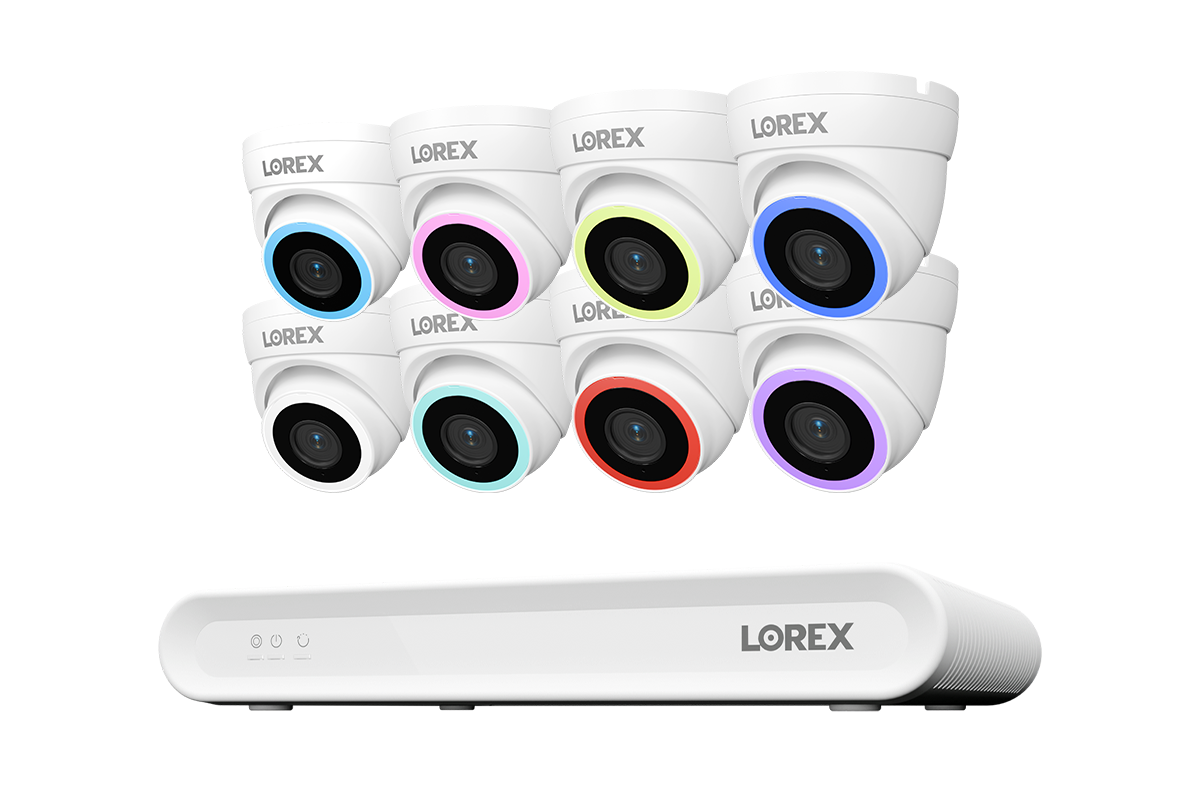 Lorex Connect V Series 4K 16-Channel Wired NVR System with V7 4K PoE Turret Cameras - 2TB
