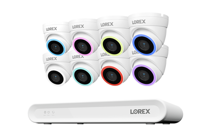Lorex Connect V Series 4K 16-Channel Wired NVR System with V7 4K PoE Turret Cameras - 2TB