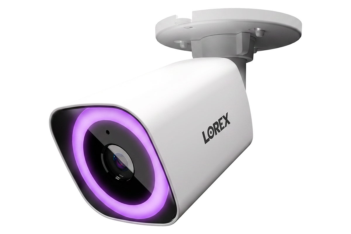 Lorex Connect V7 4K PoE Bullet Camera with Color Night IQ+ - White/Black