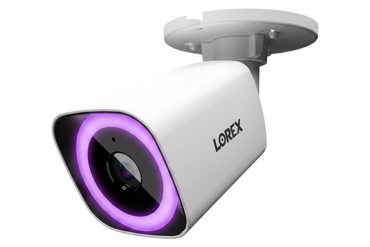 Lorex Connect V7 4K PoE Bullet Camera with Color Night IQ+ - White/Black