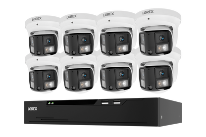 Lorex Connect X Series 4K 8-Channel Wired NVR System with X3 Dual-Lens Turret Camera - 2TB