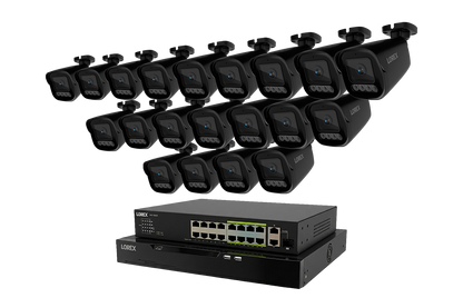Lorex Connect X Series 4K 32-Channel Wired NVR System with X3 Bullet Security Cameras - 8TB