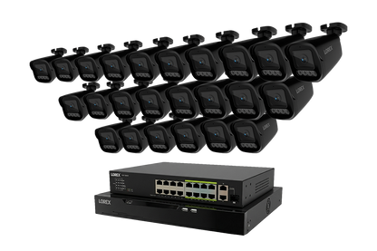 Lorex Connect X Series 4K 32-Channel Wired NVR System with X3 Bullet Security Cameras - 8TB