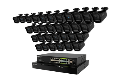Lorex Connect X Series 4K 32-Channel Wired NVR System with X3 Bullet Security Cameras - 8TB