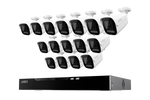Lorex Connect X Series 4K 16-Channel Wired NVR System with X3 Bullet Security Cameras - 4TB