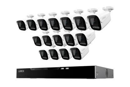 Lorex Connect X Series 4K 16-Channel Wired NVR System with X3 Bullet Security Cameras - 4TB