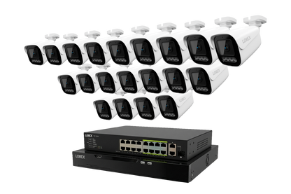 Lorex Connect X Series 4K 32-Channel Wired NVR System with X3 Bullet Security Cameras - 8TB