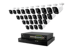 Lorex Connect X Series 4K 32-Channel Wired NVR System with X3 Bullet Security Cameras - 8TB