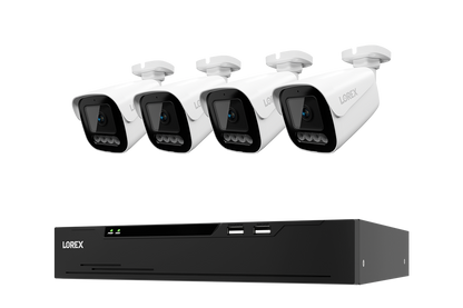 Lorex Connect X Series 4K 8-Channel Wired NVR System with X3 Bullet Security Cameras - 2TB