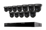 Lorex Connect X Series 4K 16-Channel Wired NVR System with X3 Turret Security Cameras - 4TB