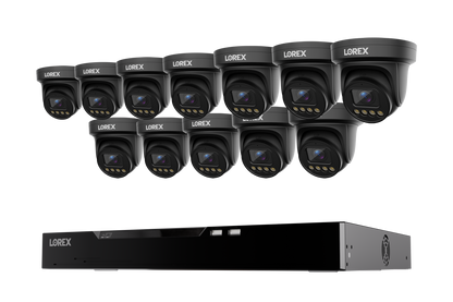 Lorex Connect X Series 4K 16-Channel Wired NVR System with X3 Turret Security Cameras - 4TB