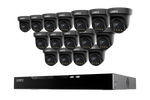 Lorex Connect X Series 4K 16-Channel Wired NVR System with X3 Turret Security Cameras - 4TB
