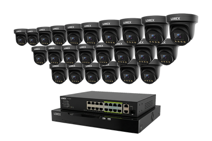 Lorex Connect X Series 4K 32-Channel Wired NVR System with X3 Turret Security Cameras - 8TB