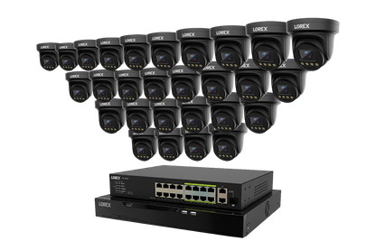 Lorex Connect X Series 4K 32-Channel Wired NVR System with X3 Turret Security Cameras - 8TB