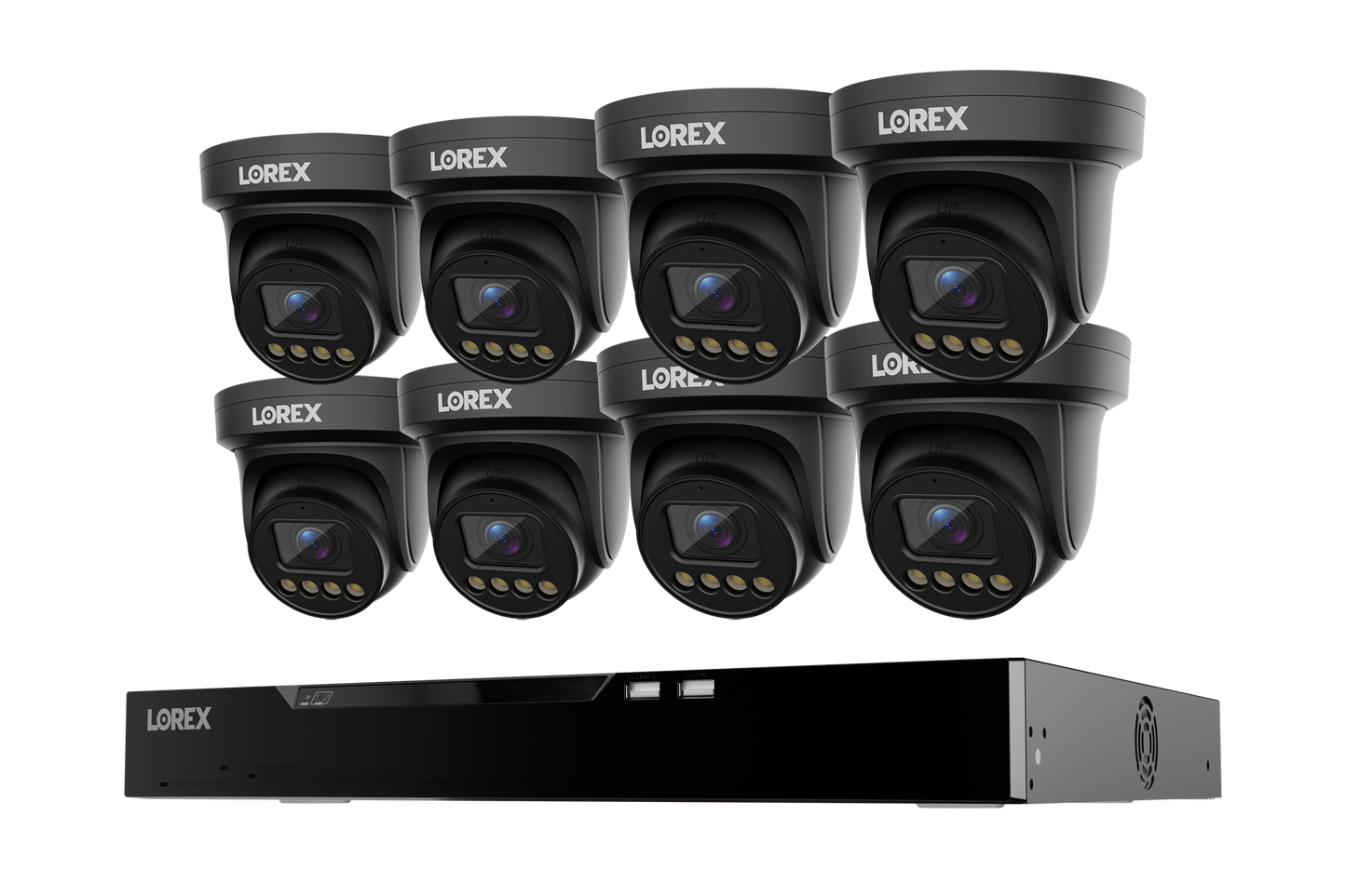 Lorex Connect X Series 4K 16-Channel Wired NVR System with X3 Turret Security Cameras - 4TB
