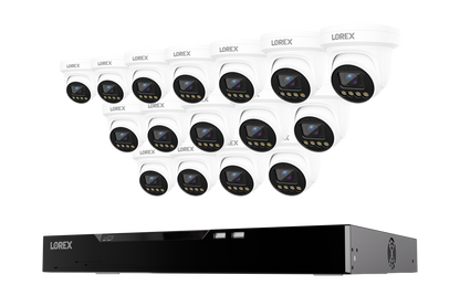 Lorex Connect X Series 4K 16-Channel Wired NVR System with X3 Turret Security Cameras - 4TB