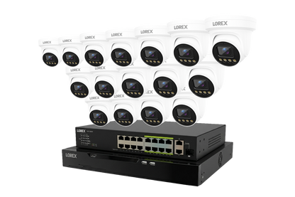Lorex Connect X Series 4K 32-Channel Wired NVR System with X3 Turret Security Cameras - 8TB
