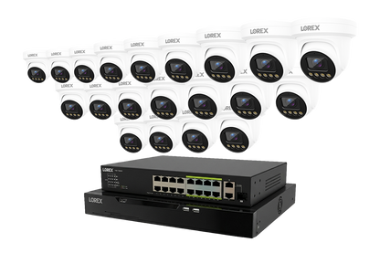 Lorex Connect X Series 4K 32-Channel Wired NVR System with X3 Turret Security Cameras - 8TB