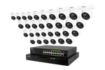 Lorex Connect X Series 4K 32-Channel Wired NVR System with X3 Turret Security Cameras - 8TB