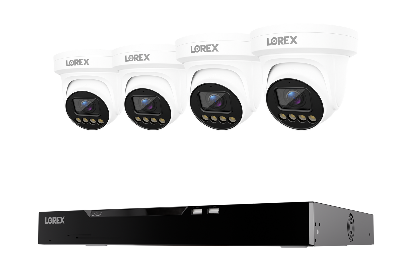 Lorex Connect X Series 4K 16-Channel Wired NVR System with X3 Turret Security Cameras - 4TB