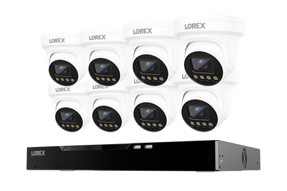 Lorex Connect X Series 4K 16-Channel Wired NVR System with X3 Turret Security Cameras - 4TB