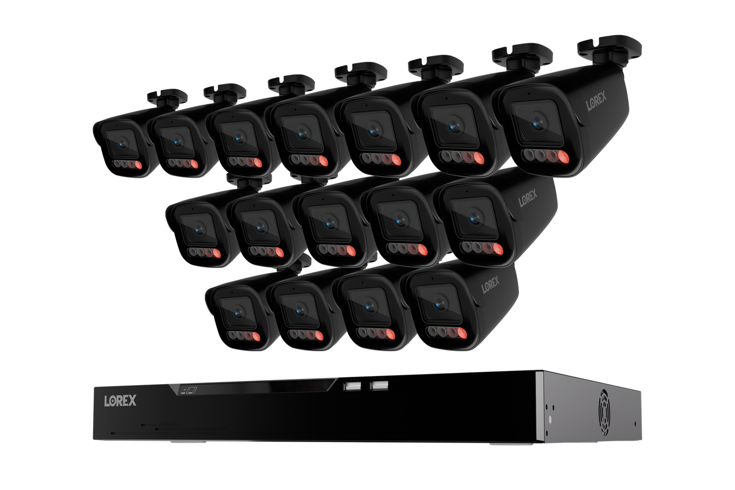 Lorex Connect X Series 4K 16-Channel Wired NVR System with X5 Bullet Security Cameras - 4TB