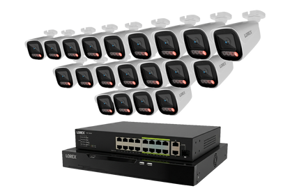 Lorex Connect X Series 4K 32-Channel Wired NVR System with X5 Bullet Security Cameras - 8TB