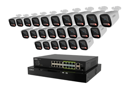 Lorex Connect X Series 4K 32-Channel Wired NVR System with X5 Bullet Security Cameras - 8TB