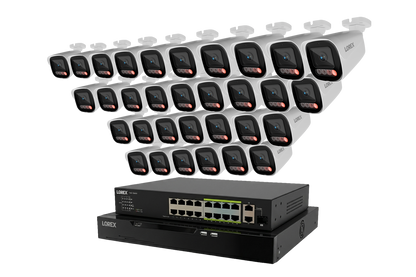 Lorex Connect X Series 4K 32-Channel Wired NVR System with X5 Bullet Security Cameras - 8TB