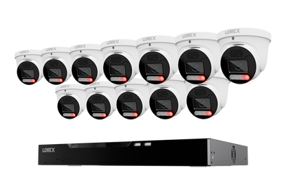 Lorex Connect X Series 4K 16-Channel Wired NVR System with X5 Turret Security Cameras - 4TB
