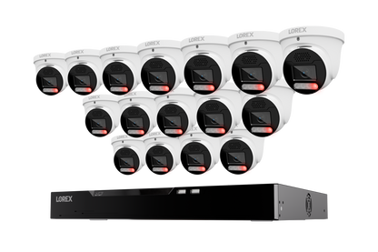 Lorex Connect X Series 4K 16-Channel Wired NVR System with X5 Turret Security Cameras - 4TB