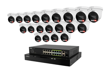 Lorex Connect X Series 4K 32-Channel Wired NVR System with X5 Turret Security Cameras - 8TB