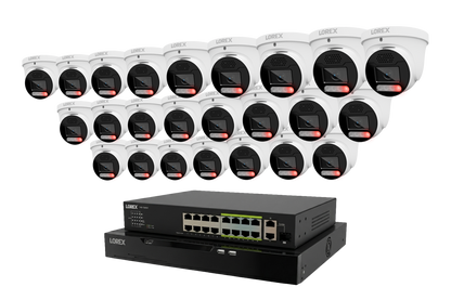 Lorex Connect X Series 4K 32-Channel Wired NVR System with X5 Turret Security Cameras - 8TB