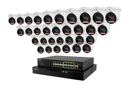 Lorex Connect X Series 4K 32-Channel Wired NVR System with X5 Turret Security Cameras - 8TB