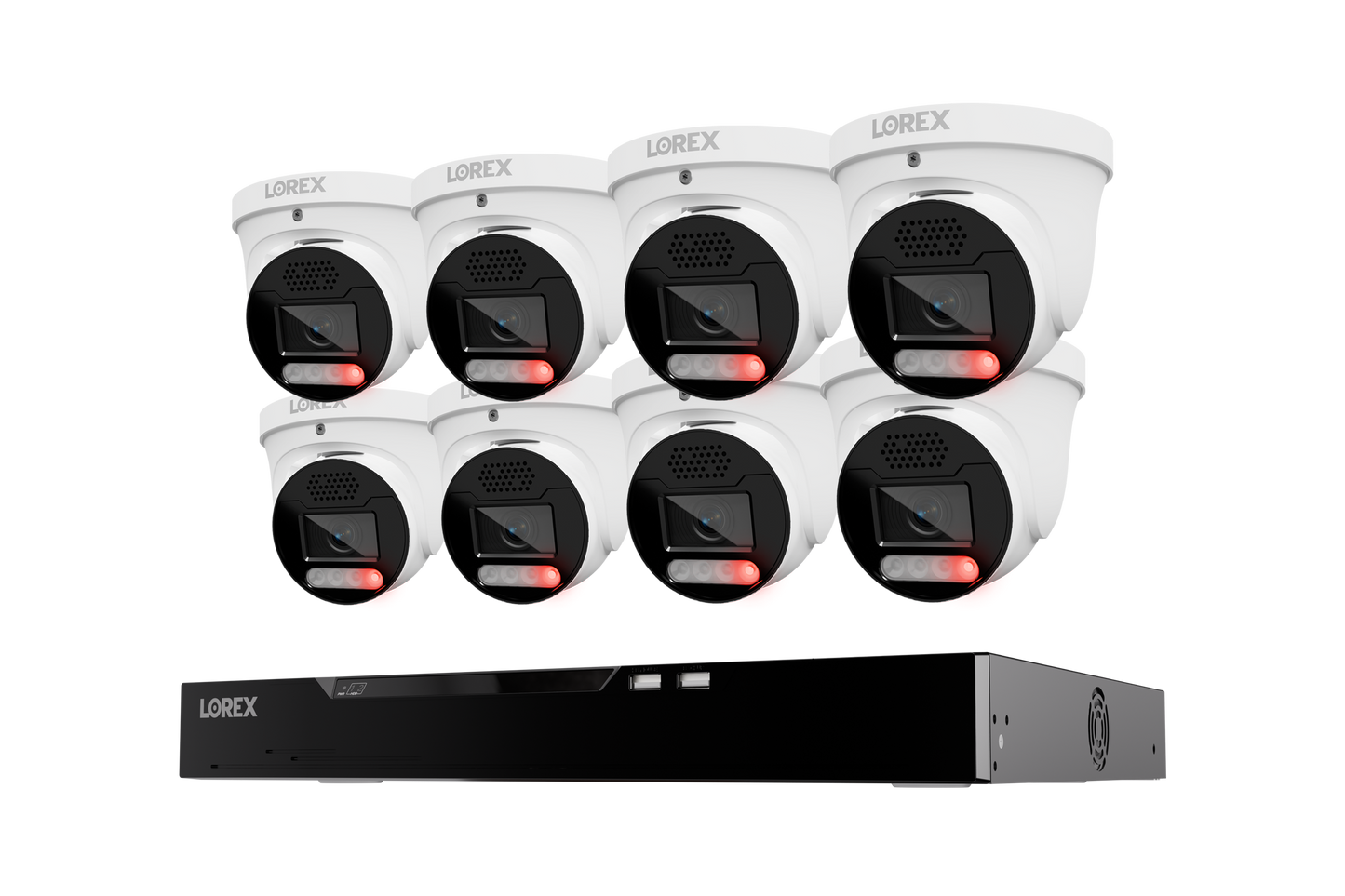 Lorex Connect X Series 4K 16-Channel Wired NVR System with X5 Turret Security Cameras - 4TB
