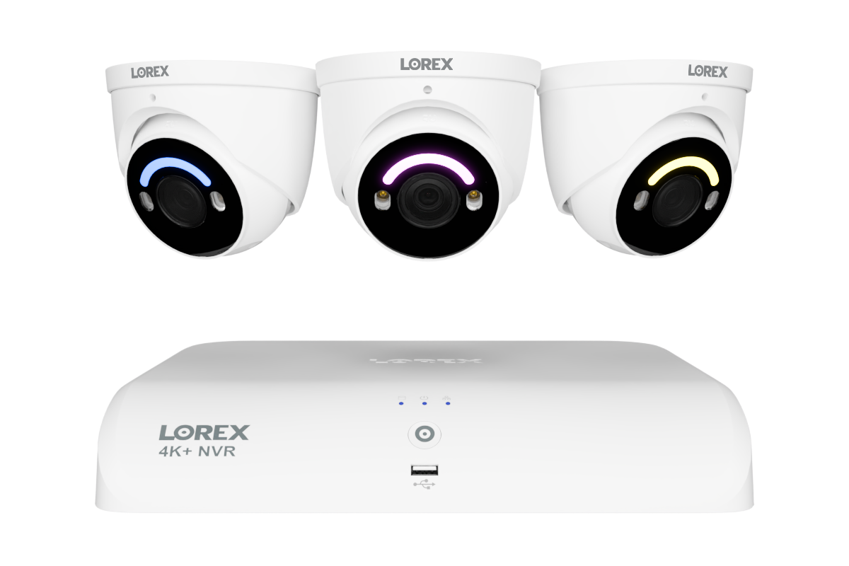 4K+ (12MP) IP Security Cameras with 16-Channel (8 Wired, 8 Wi-Fi) Fusion Recorder