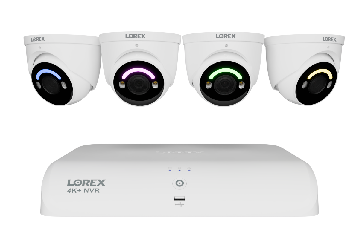 4K+ (12MP) IP Security Cameras with 16-Channel (8 Wired, 8 Wi-Fi) Fusion Recorder