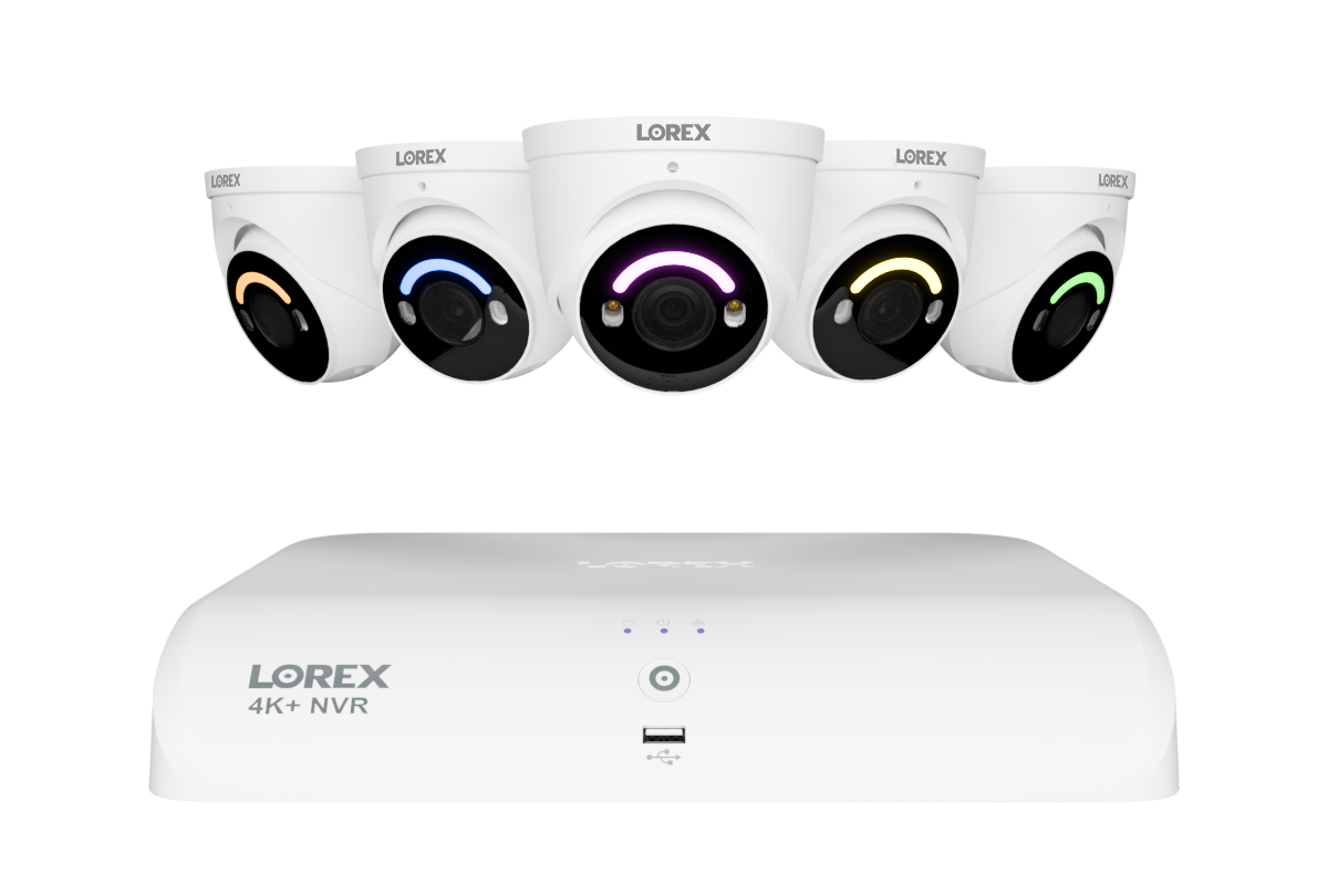 4K+ (12MP) IP Security Cameras with 16-Channel (8 Wired, 8 Wi-Fi) Fusion Recorder
