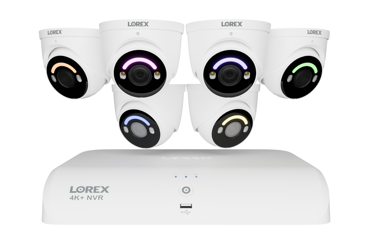 4K+ (12MP) IP Security Cameras with 16-Channel (8 Wired, 8 Wi-Fi) Fusion Recorder