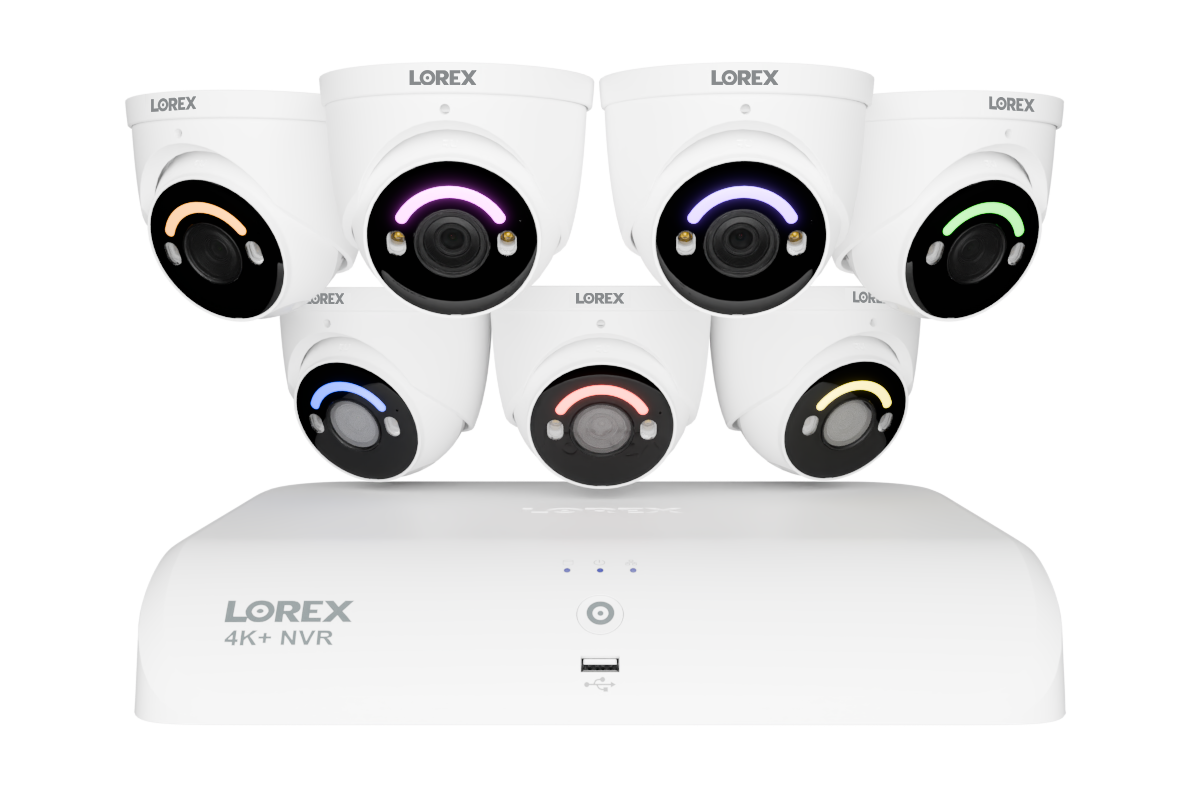 4K+ (12MP) IP Security Cameras with 16-Channel (8 Wired, 8 Wi-Fi) Fusion Recorder